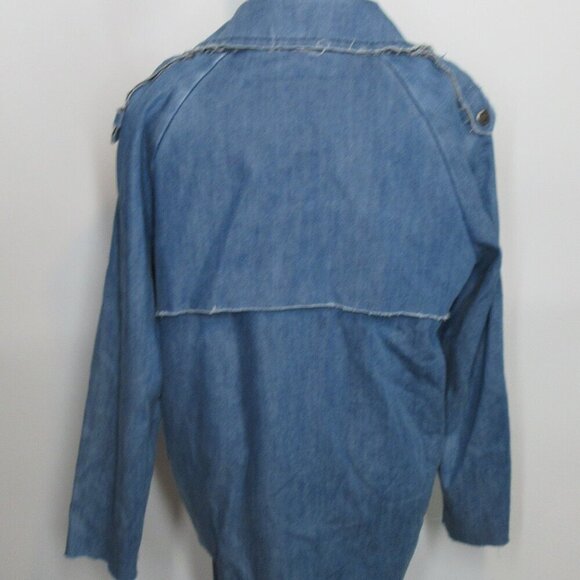 Cache Cache Happy Denim Knee Length Coat/Dress Size 170/92A = Size Large - Picture 8 of 8